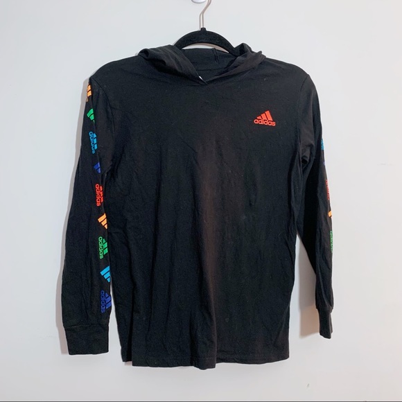 Adidas Boys Long Sleeve T-Shirt Hoodie Lot Boys Size Medium - Picture 2 of 5